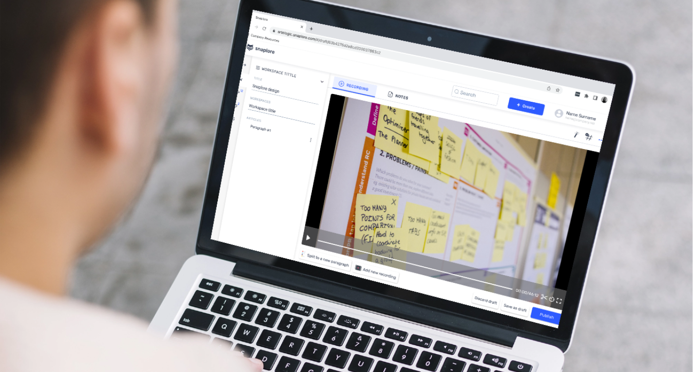Snaplore, an AI-powered knowledge management platform