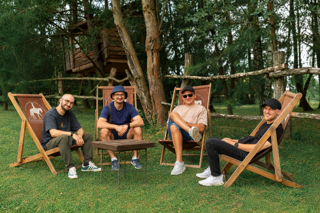 unicrew team spending time outdoors during Company Day