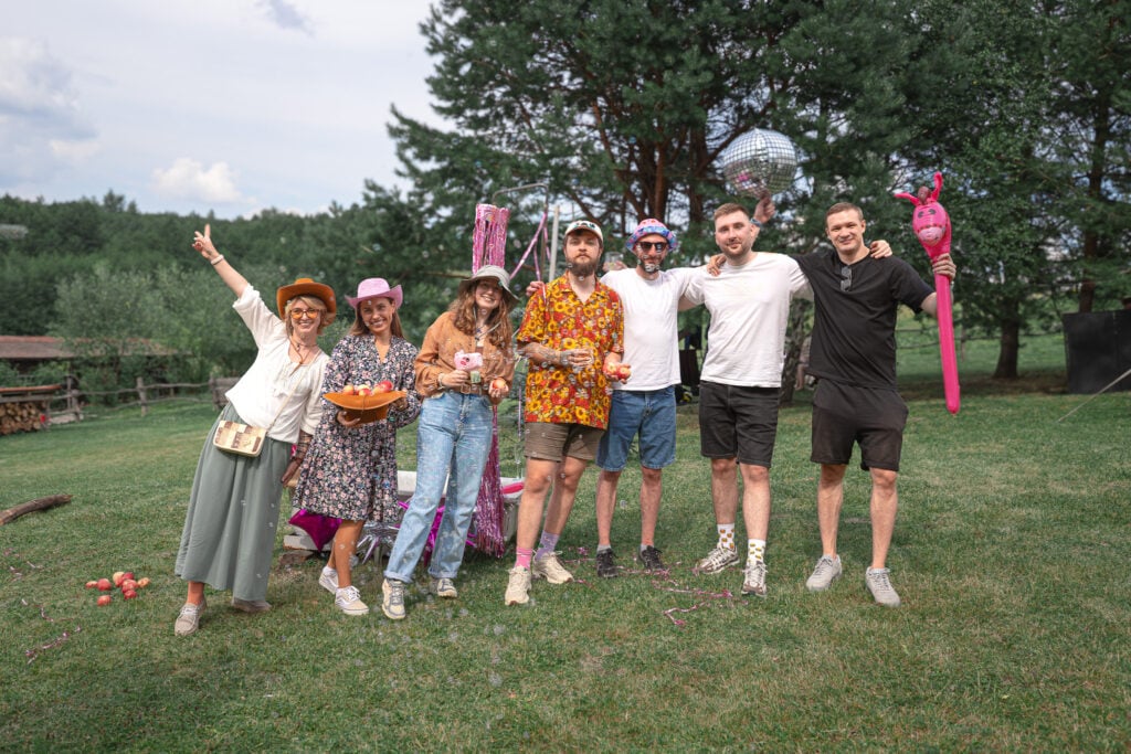 unicrew team spending Company Day together